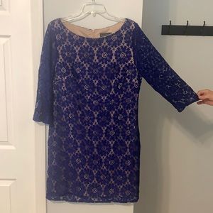 women royal/indigo blue dress.